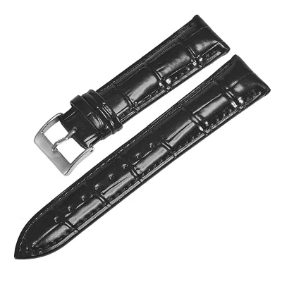 16mm 18mm 20mm 22mm Cowhide Pattern Genuine Leather Watch Strap