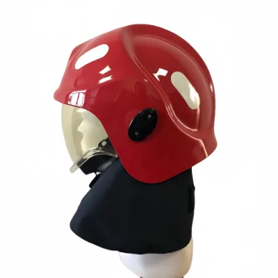Factory Outlet American Firefighter Fire-retardant Helmet with Impact-Resistant Shell&Integrated Shields for Head Protection