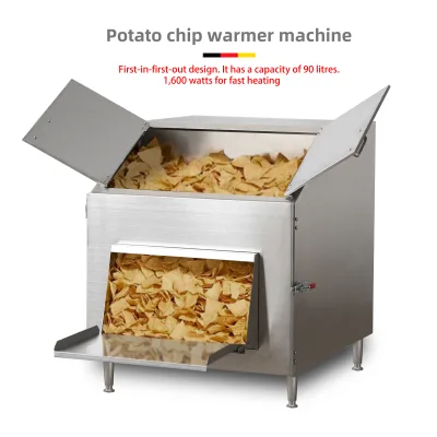 Commercial Chip Warmer Display Snacks Display Warmer Fries Chips Warmer