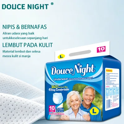 10pcs Pack High-Quality Adult Diaper Disposable Washable Breathable Fluff Pulp Waterproof Pull up Pants High Absorbency Diaper