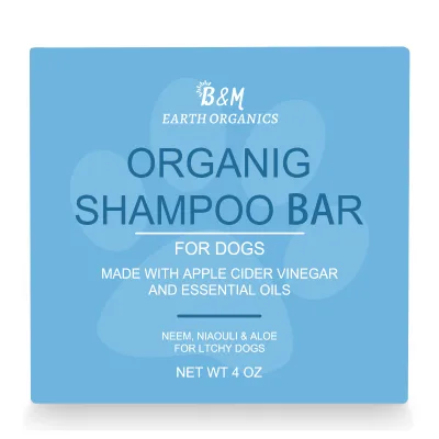 Organic Dog Shampoo Bar for Dry Coat and Allergies Natural Dog Shampoo with Neem Aloe Eco-Friendly for Sensitive Skin Relief