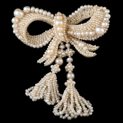 Pearl Brooch Pearl Fashion Zircon Flower Brooch