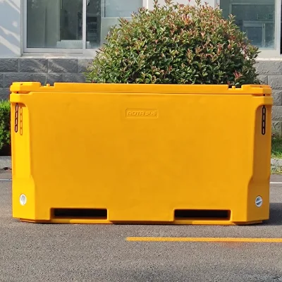 Industrial Plastic Storage Fish Box Bins Stackable Containers for Logistics Transport & Food Use