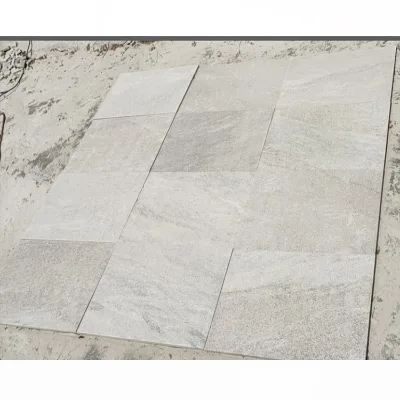 Flamed White Quartzite Pool Coping Stone Tile and Pavers