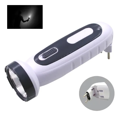 Customized IP Rating Waterproof Mini Pocket Flashlight Body Switch Brazil Plug Charging Flashlight With High Power