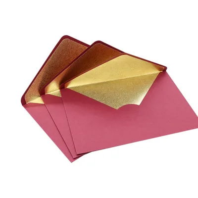 C5 Gold Foil Lining Envelope Paper Lined Envelope