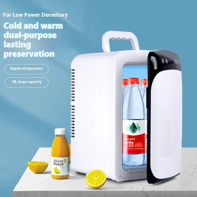 Portable 10-Liter Mini Electric Dual-Core RV Car Refrigerator Electronic Hot & Cold Box with Temperature Control