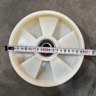 Wholesale 80*90 Nylon Wheel Nylon Heavy Duty Caster Wheel Cheap 200mm 180mm 160mm Nylon Wheel for Pallet Truck Manufactor