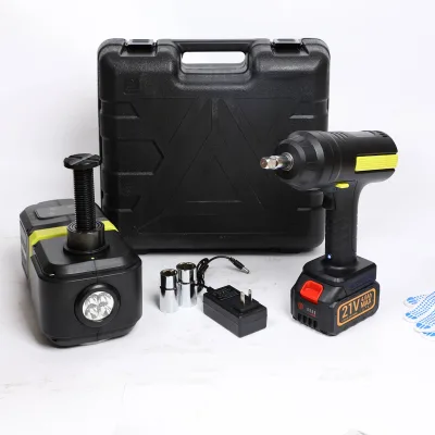 AOJUELEI 5t Cordless Electric Car Jacks Lithium Battery Jack Wrench Set Electric Jack Kit 2 Years Warranty No Electrical Socket