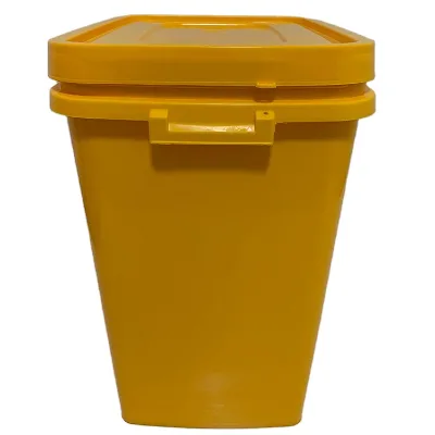 Wholesale 40L Food Grade Construction Transportation Recyclable Square Plastic Pails
