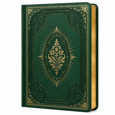 A5 PU Leather Hardcover Notebook Vintage Journal Diary Embossed Gold Foil Gilded Edge Office Writing Notebook OEM Supplier