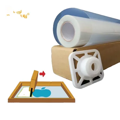 PVC 13inx30m Clearly Waterproof Acrylic Films Inkjet for Screen Printing Preburned Frames