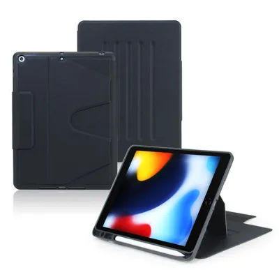 Strong magnetic multi-angle support ring with flap case for Ipad 10th TPU tablet case with pencil holder