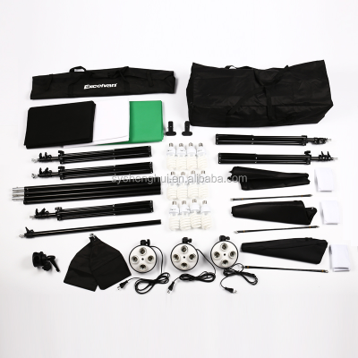 Photo Studio Light Stand Softbox Background Photography Lighting Kit
