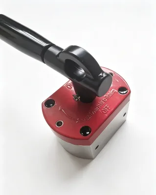 Industrial Heavy Duty NdFeB on Off Magnetic Locator for Weld Cutting Positioning Manufactured by Magnet Factory