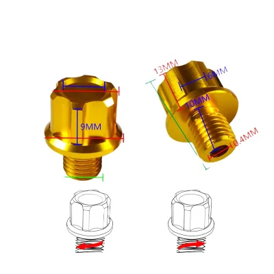 Wholesale Cheap CNC Aluminum Alloy Mirror Seat M10 Mirror Hole Screw Decoration Motorcycle Modification Accessories