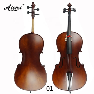 Chinese Best Violin Brand Sinomusik Solidwood Advanced Cello 4/4 with Bag and Bow