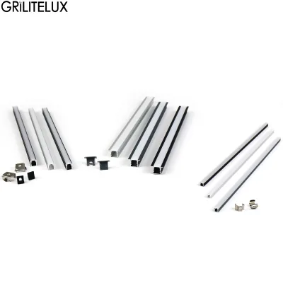 U Shape Recessed Aluminium Extrusion Modern for LED Lighting Strip Recessed Aluminum Channel Diffuser Light LED Profile