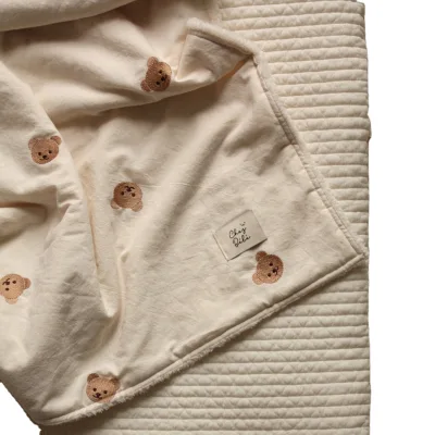 High Quality Baby Blanket Custom Soft Flannel Fleece Baby Double Layer Newborn Baby Blanket
