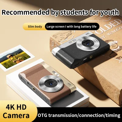 4K Ultra HD Digital Camera 50MP Photo Resolution 16X Digital Zoom 2.8 Inch IPS Screen, Lightweight and Portable CCD Camera