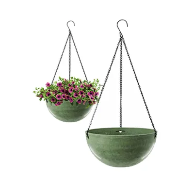 Large Durable Hanging Basket Planter Home Balcony Decorative Plastic Flower Pots