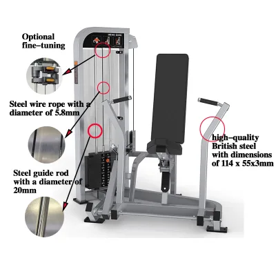 2025 Hot Sale Pin Load Selection Workout Gym Equipment Seated Chest Press