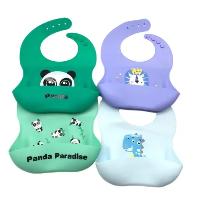 High Quality Baby Bibs for Babies Boys Girls Eva Soft Adjustable Fit Waterproof Bibs for Eating