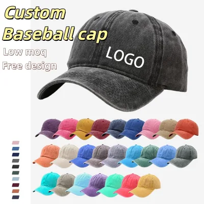 Vintage Baseball Cap 3D Embroidered Letter Logo Soft Top Trendy Common Fabric Unisex Adult Four Seasons Outdoor Metal Buckle Cap