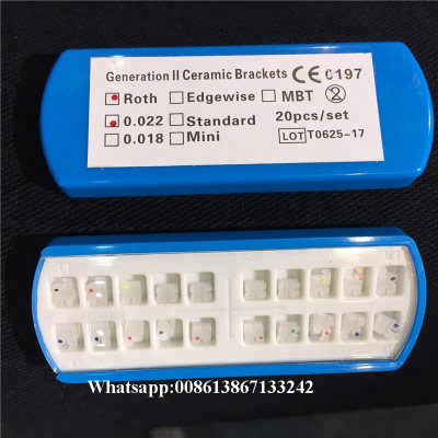 China Factory Dental Dental Ceramic Brackets Orthodontics with Best Price/Orthodontic