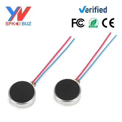 Diameter 10mm 1030 DC3V Flat Vibration Motor 10000Rpm/Min Silent Button Type Micro Motor for Smart Electronics OEM/ODM Customize