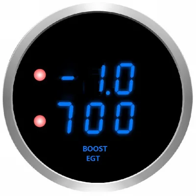 52mm Dual Digital Boost and EGT Gauge