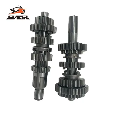SNOR Motorcycle Tricycle Engine Parts Gear Assembly Main Counter Shaft for Zongshen 200 250 300 350 Transmission Gear