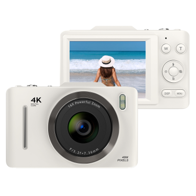 Student Digital Camera 2.8inch BIG Screen 4K Video 48MP Photo Kids Camera 16X Zoom Anti-shake Face Recognition Digital HD Camera