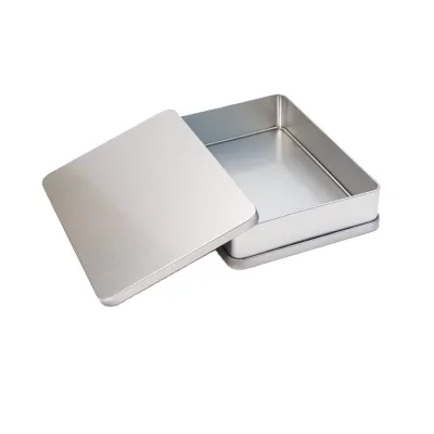 Rectangular Square Metal Container Custom Blank Slide Tin Box With Lid