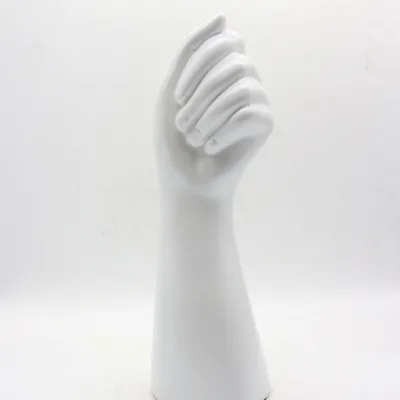 Human Body Ceramic Hand Vase, Arm Body Shaped Small Flower Vase