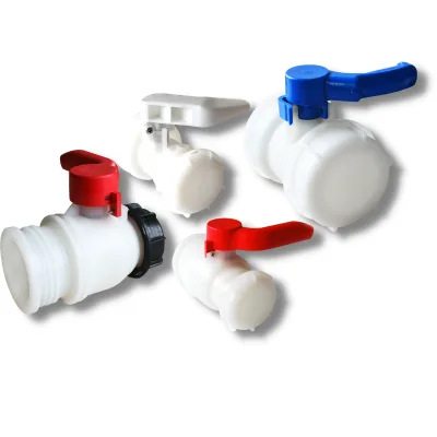 2Inch DN50 Plastic Ibc Tank Drain Valve Output Fitting Valve