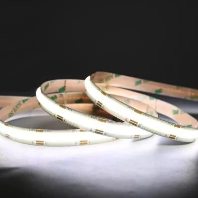 COB CCT Dual Color 24V DC Dimmable Tunable White Flexible Light CCT LED Strip