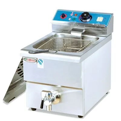 Commercial Countertops Electric Chicken Fryers With Thermostat Tabletop Deep Fryers Machine Kitchens Restaurants Fast Food Shops
