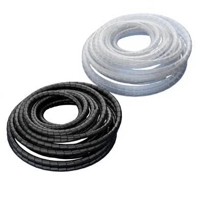 Winding Pipe 4/6/8/10/12/14/16/30mm Black White Plastic Insulated Bobbin Wire Protection