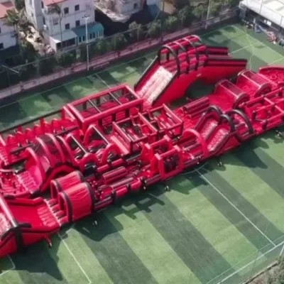 Wholesale Factory Price Long Durable Obstacle Course Inflatable Jumping House Bouncy