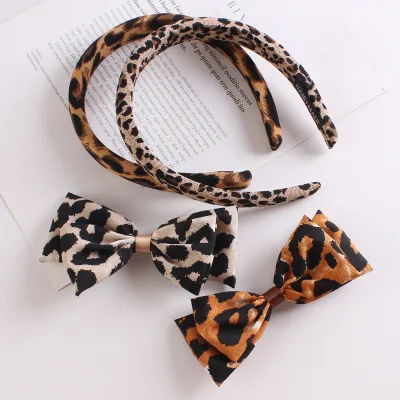 Wholesale Sell Well Temperament Leopard Print Sweet and Cool Head Bands for Women