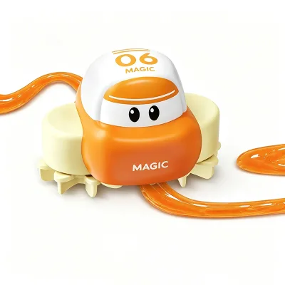 Cartoon DIY Slime Track Car Auto Drive Magic Slime Drawing Game Toy Children DIY Slime Toys