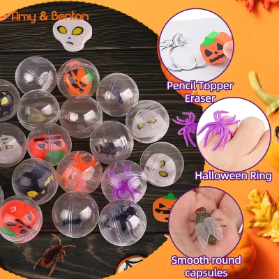Halloween 32mm Mini Capsule Toys OEM Insect Ring Eraser for Kids Goodie Bag Treasure Box Classroom Prizes