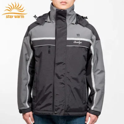 Custom Outdoor Reflective Windproof and Waterproof Battery Motorcycle Heated Jacket for Motorcycling Camping Climbing Hiking