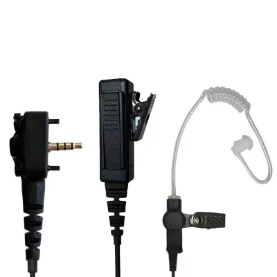 Walkie Talkie Earpiece 2 Pin Plug PTT Air Acoustic Tube Earphone for Vertex EVX-531 EVX-534 EVX-539 Portable Radio Headset