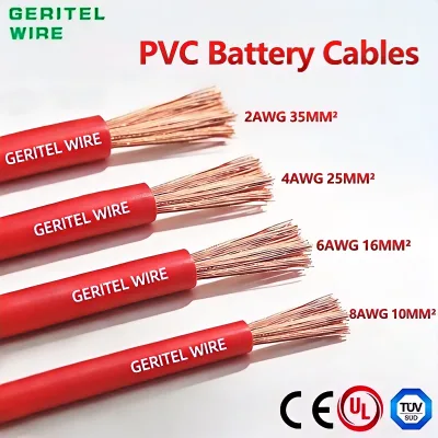 High Ampacity 300/500V CE for Copper Welding Cable Flexible PVC Jacket for Portable Welding Machine (0.5mm2-300mm2)