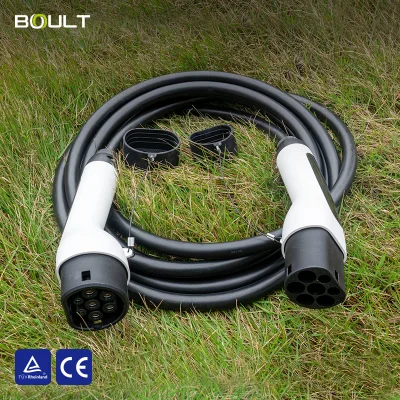Portable Electric Vehicle Charging Cable 5 MetersType 2 7kW 11kW 22kW 3phase TUP Material Heat Resistant