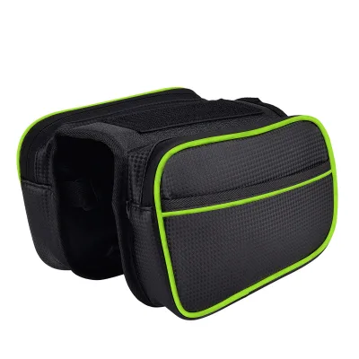 Sturdy & Waterproof Bicycle Bag with Front Rack Bag Holder New Unisex Zipper Closure Design for Cell Phone Storage