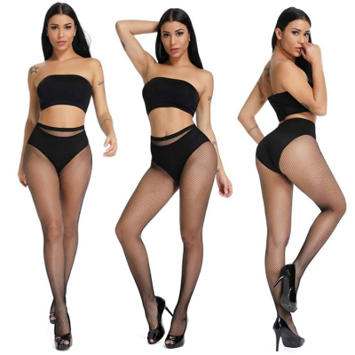 Wholesale Tummy High Waist Tights Hot Sexy Leg Swear Commuter Apparel Reinforced Toe Women Girls Fishnet Tights