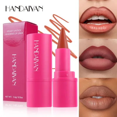 OEM ODM 8-Color 2-in-1 Cross-Border Lip Liner Pencil Easy-to-Color Durable Waterproof Pointed Matte Lip Liner